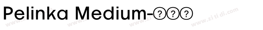 Pelinka Medium字体转换